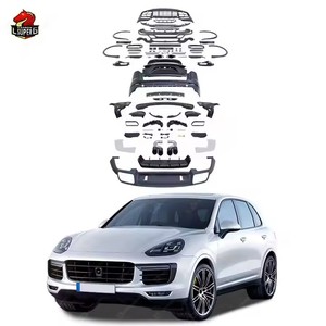 Buen <span class=keywords><strong>precio</strong></span> para <span class=keywords><strong>Porsche</strong></span> <span class=keywords><strong>Cayenne</strong></span> vieja actualización a nuevo estilo 9Y0 parachoques trasero delantero parrilla faro luz trasera guardabarros escape bodykit - Product Image 2