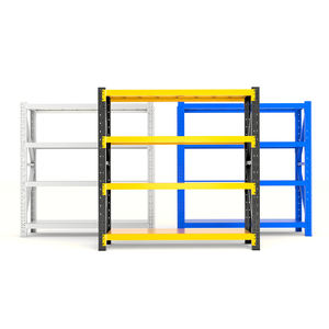 פלדה חובה כבדה מדף ללא מתלה מתכווננת רב שכבתית מתכת מדפים מחסן תעשייתי מדפים המוסך מדפים - Product Image 1