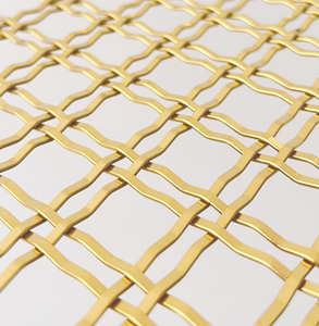 <span class=keywords><strong>Malla</strong></span> de Acero Inoxidable Chapada en Oro con Diamantes - Rejilla Decorativa de Lujo para Vitrinas de Vino y Puertas de Exhibición Premium - Product Image 5