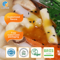 Zero Fat Keto Friendly Korea Shirataki kue beras goreng rasa pedas kue beras gandum instan