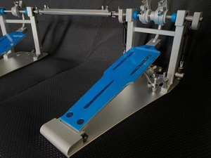 Pédale de grosse caisse bleue à double entraînement direct, économique, vente en gros - Product Image 3