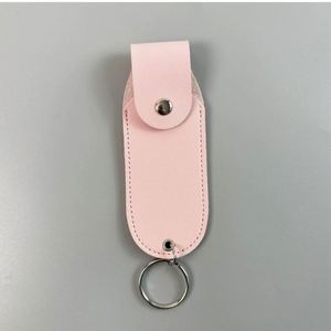 Estuche Portátil de Cuero PU con Componentes Metálicos para Spray de Defensa Personal, Llavero, Regalo Perfecto para Novia, Mamá - Product Image 4