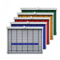 Porte à enroulement rapide automatique en acier galvanisé et PVC, design industriel pour applications d'entreposage et de stockage frigorifique