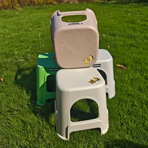 Fashion <b>Plastic</b> <b>Stool</b> Stackable Outdoor Home Chair Minimalist Design Polypropylene Material - Product Image 2