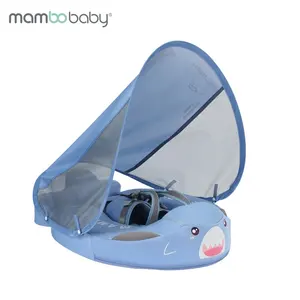 Baby float Mambobaby non inflatable baby swimming float with canopy toy for swim pool floating kids gift and present