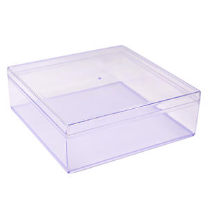กล่องอะคริลิคใสทรงสี่เหลี่ยมขนาดใหญ่ 25 ซม. สำหรับโชว์ขนม วางบนเคาน์เตอร์ บรรจุภัณฑ์คุ้กกี้ สำหรับใส่ขนมทีรามิสุ ใช้ในอุตสาหกรรม - Product Image 6