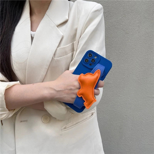 Custodia per iPhone 17 Pro Max con cinturino da polso a forma di <span class=keywords><strong>Bulldog</strong></span> <span class=keywords><strong>Francese</strong></span> e cordino a tracolla, simpatico design 3D a forma di cane - Product Image 4