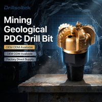 Foret de forage PDC résistant à l'usure Drillsoltek pour l'exploration minière et le forage de puits d'eau