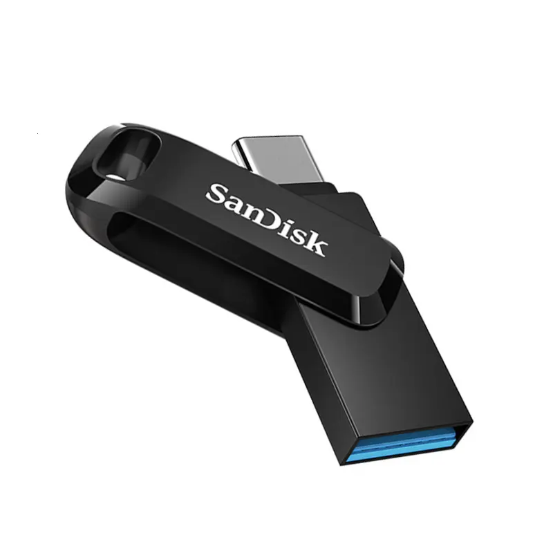 แฟลชไดรฟ์ Sandisk SDDDC3ขนาด64GB 128GB ของแท้ USB3.1คู่พิมพ์ C เมมโมรีสติ๊ก256GB 512GB สำหรับโทรศัพท์แท็บเล็ตแล็ปท็อป