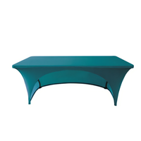 Housse de table pliante en spandex extensible imprimée sur mesure pour événements, publicité et fêtes