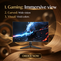 Monitor MNTW24 de 23.8 Pulgadas, MVA, Sin Marco, 1080P, 75/100Hz, para Montaje en Pared o Escritorio, Pantalla para Computadora, Stock al por Mayor