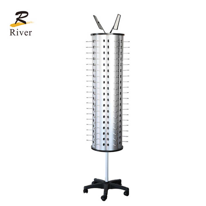 Optical Shop Metal Eyeglass Display Rack - Rotating Stand