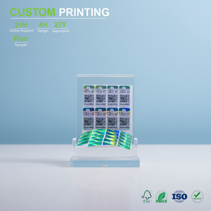 Étiquettes de sécurité holographiques personnalisées en gros avec code QR, prix direct usine, vérification de la marque, <span class=keywords><strong>suivi</strong></span> anti-contrefaçon - Product Image 1