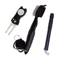 Ensemble de pinceaux de Golf pour Club de Golf, Logo personnalisé, brosses de nettoyage à Double face, prix d'usine, kit d'outils