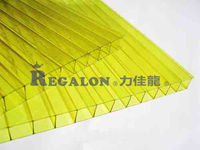 Feuilles de toiture colorées feuille de polycarbonate pour serre feuilles de plastique creuses transparentes