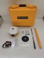 Récepteur GNSS RTK GEO-POSITION P5 Base avec compensation d'inclinaison à 120 degrés, indice de protection IP67, stockage 32 Go, autonomie de 16+ heures pour les travaux topographiques
