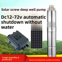 Pompe submersible à vis sans balais 12V 24V 36V 48V 72V pour puits profond, 3 pouces, en acier inoxydable, haute pression pour l'irrigation