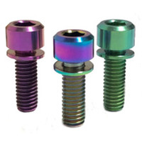 Vis en titane M3 M5 M6 M8 X 1.25X20mm 10mm 65mm pas 1.0mm Ti Hex Socket Allen Cap Head Boulons pour siège de vélo de route DIN913