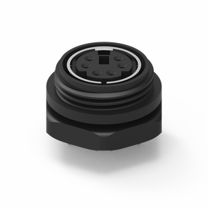 Conector Mini Din 6PIN Hembra DIP Anticorrosión con Bloqueo Trasero Chapado en Latón - Product Image 5