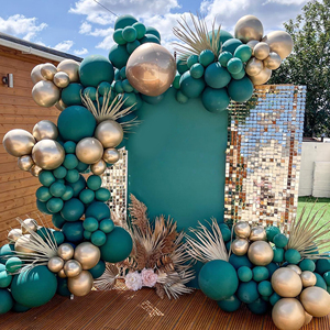 Kit de Guirnalda de Globos Verdes y Dorados de 139 Piezas con Globos Metálicos Dorados para Decoraciones de Fiestas Temáticas de Cumpleaños, Bodas y Jungla - Product Image 3