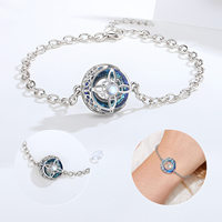 Changda Nudo De Bruja Plata femmes 925 en argent Sterling Wicca noeud celtique collier ensemble pierre de lune cristal ensemble de bijoux
