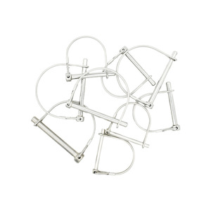 304 Stainless Steel D Type Lock <b>Pin</b> 10 Mm Head Cylindrical Head 13 Mm Height Grade A A2 Intensity General Use - Product Image 1