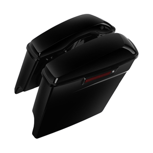 5 "étiré étendu moto bagages durs sacoches adaptées pour Harley Touring Road <span class=keywords><strong>King</strong></span> Glide Street Glide 2014-2023 noir ABS - Product Image 4