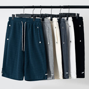 Shorts en tricot gaufré personnalisés OEM pour hommes, shorts de jogging amples, shorts en tricot gaufré de qualité supérieure - Product Image 2