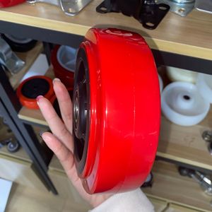 Heavy duty <span class=keywords><strong>Red</strong></span> <span class=keywords><strong>PU</strong></span> rodízios e rodas para substituição 4 5 6 8 polegada Roda Giratória Rodízio com Rolamento de Esferas - Product Image 2