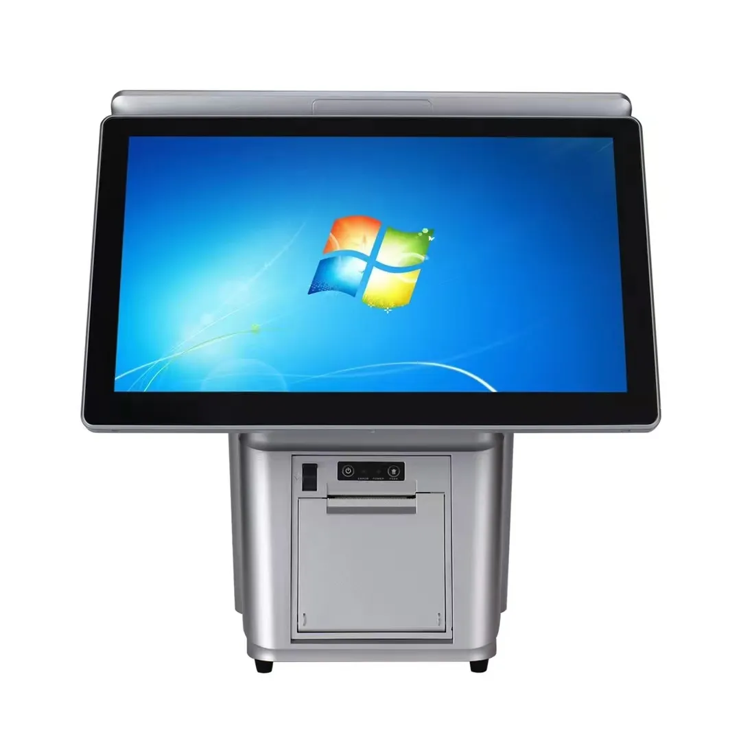 Màn hình cảm ứng tiền mặt register15.6 inch hệ thống POS Windows10 tất cả trong một POS