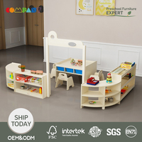 Meubles de maternelle modernes en bois COMPANY : Centre de blocs de construction et rangement pour salles de classe STEM et garderies