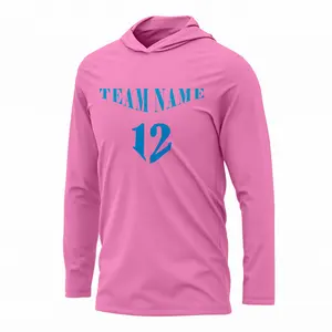 Oem Odm Custom Hooded Eenvoudige Basketbal Ontwerp Roze Jerseys Basketbal Shirt