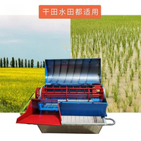 Machine à battre multifonctionnelle entièrement automatique pour riz et millet, petite moissonneuse agricole avec système d'alimentation automatique