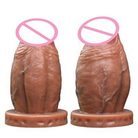 Nueva llegada Big Devil Dildo pene agrandado silicona suave hombre mujer masturbación juguete para el desarrollo Anal Fisting productos sexuales