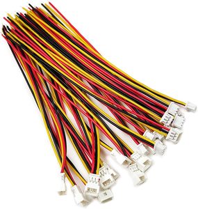 10 Pasang Konektor Inti Tembaga Berperingkat IP67 1.25Mm 3 Pin Adaptor Mikro Pria Wanita 3.9 Inci (100Mm) UL1571 untuk Kabel 26AWG - Product Image 2