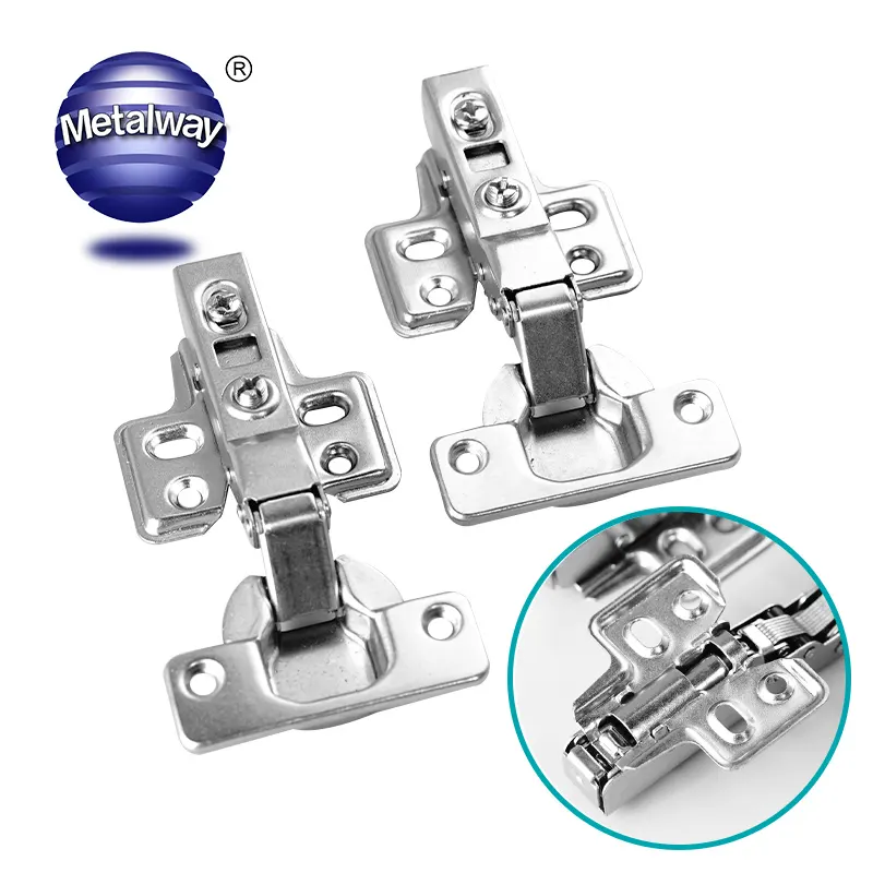 Metalway Cabinet hinge hardware One Way 35mm kitchen cabinet hidden 2D 3D concealed hinge hydraulic Soft Close furniture Hinge