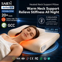 Oreiller en mousse à mémoire de forme en forme de papillon avec application, 3 niveaux de chaleur réglables, OEM/ODM, écologique et certifié Certipur-US pour le sommeil