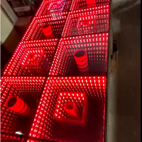Plancher de danse 3D à induction magnétique Abyss sur mesure, plateforme disco, LED avec toutes les couleurs