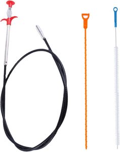 Scarico sbloccante <span class=keywords><strong>a</strong></span> <span class=keywords><strong>spirale</strong></span> di drenaggio <span class=keywords><strong>a</strong></span> <span class=keywords><strong>spirale</strong></span> pinze pulizia pinza pinza pulizia artiglio spazzola tubo doccia serpente 3 confezione - Product Image 1
