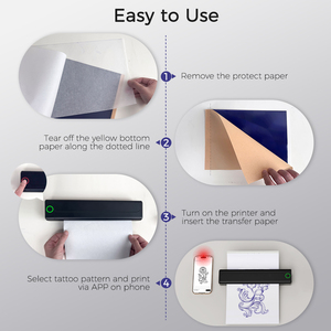 Newyes nhanh chóng vận chuyển Mini Tattoo chuyển máy 2000mAh pin không dây xách tay Tattoo Máy in - Product Image 5