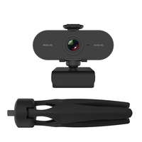 Webcam USB 4MP 2K Terbaru dengan Dudukan Tripod, Mikrofon Terintegrasi, dan Penutup Privasi