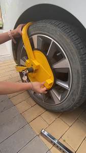 Blocco antifurto auto auto blocco auto auto auto in acciaio antifurto blocco solare automatico di parcheggio - Product Image 5