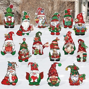 Letreros Navideños para Jardín, Adornos de Gnomos, Estacas para Jardín, Decoraciones para Exteriores, Césped, Patio, Camino, Invierno y Festividades - Product Image 3