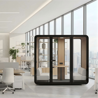 Cabine de bureau insonorisée, cabine acoustique, cabine téléphonique, cabine d'intimité, réduction du bruit, cabine respirante en aluminium, espace de travail moderne