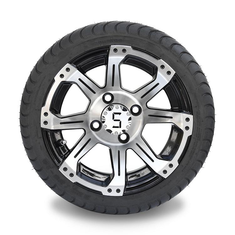 225/30-14 กลึง/สีดำเงา