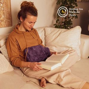 Bouteille d'eau avec housse souple, bouillotte pour soulager la douleur, chauffe-cou, épaules et pieds, idéal pour les crampes menstruelles, excellent cadeau - Product Image 5