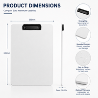 Porte-documents en plastique personnalisé OEM ODM, format A4, léger, pour bureau professionnel