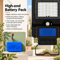 Lampe solaire de rue 160LM/W à LED haute luminosité pour extérieur avec 3 températures de couleur, étanche IP65, garantie 3 ans pour jardin et route