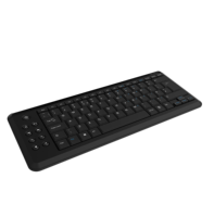 KB8500 Slim PC Teclado con cable Silent Media Teclado de computadora con cable con árabe
