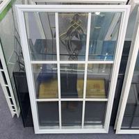 Grilles Low-E entre vitres, kit de porte demi-vitrée isolée avec 9 panneaux de verre et cadre, insert de verre pour porte, économie d'énergie